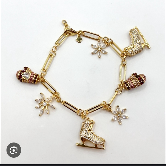 Kate Spade Snow Day Charm Bracelet Nwt - Picture 4 of 6